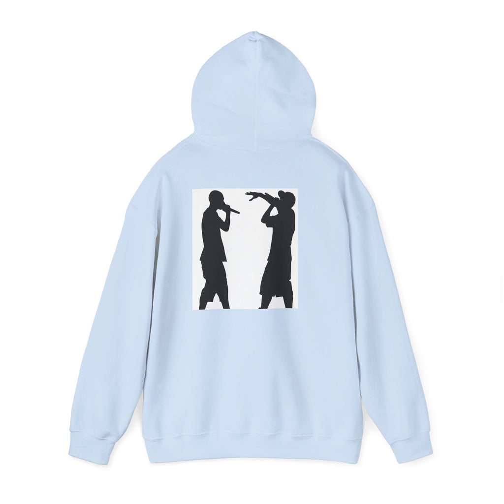 Rap Battle Silhouette Hoodie – Hip Hop MC Microphone Streetwear