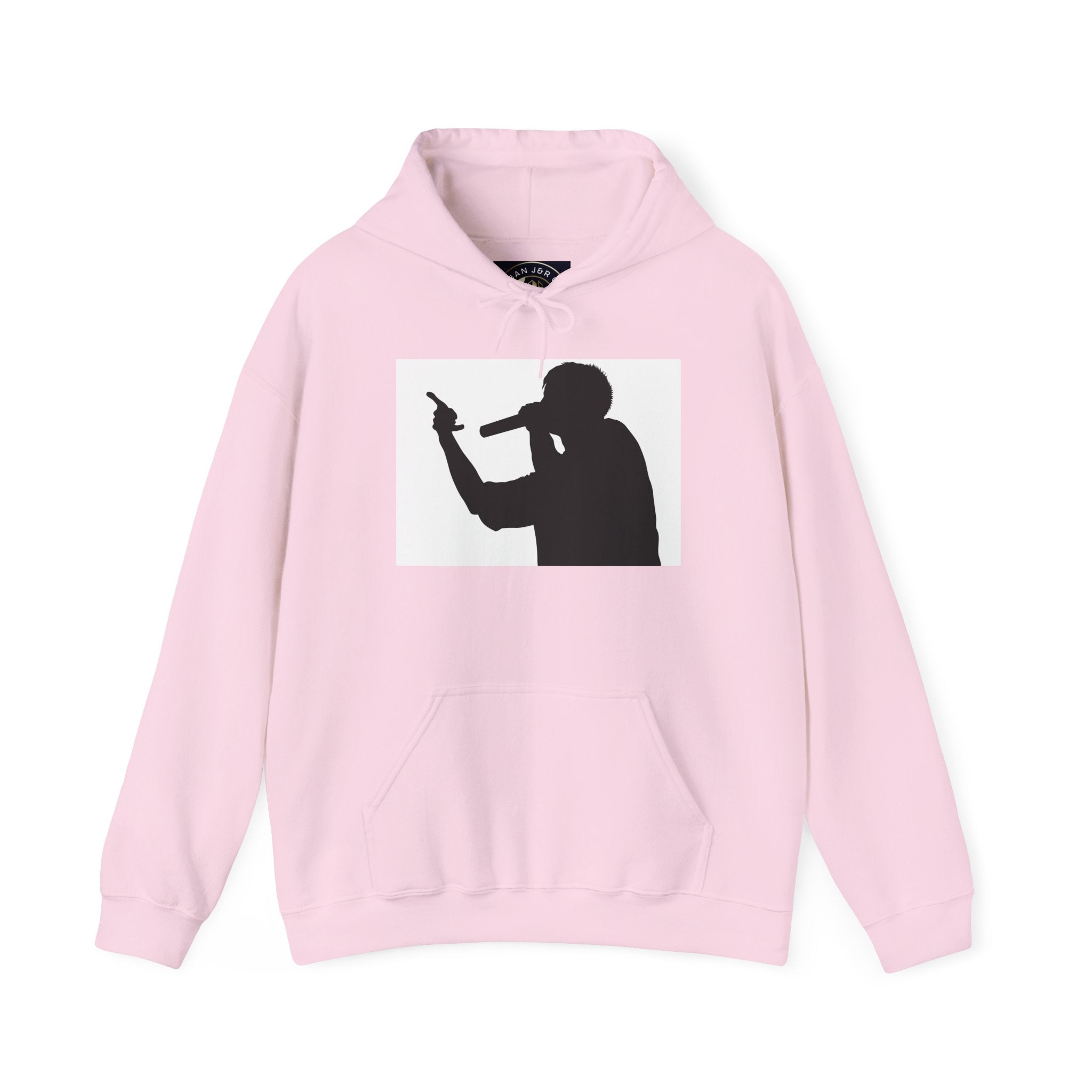 Rap Battle Silhouette Hoodie – Hip Hop MC Microphone Streetwear