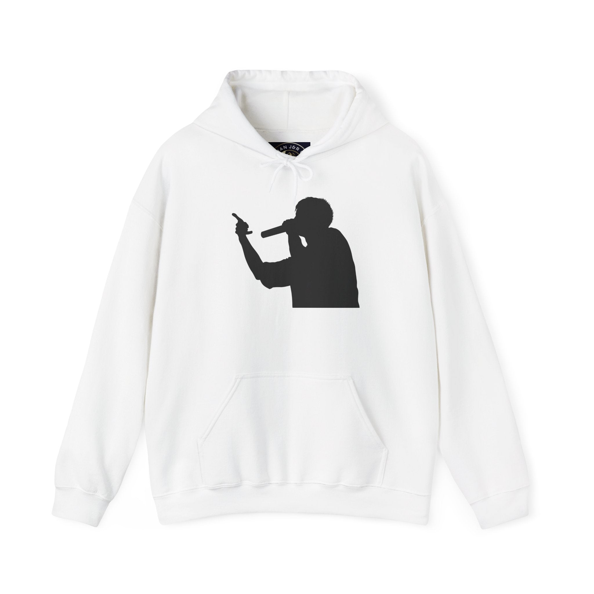 Rap Battle Silhouette Hoodie – Hip Hop MC Microphone Streetwear