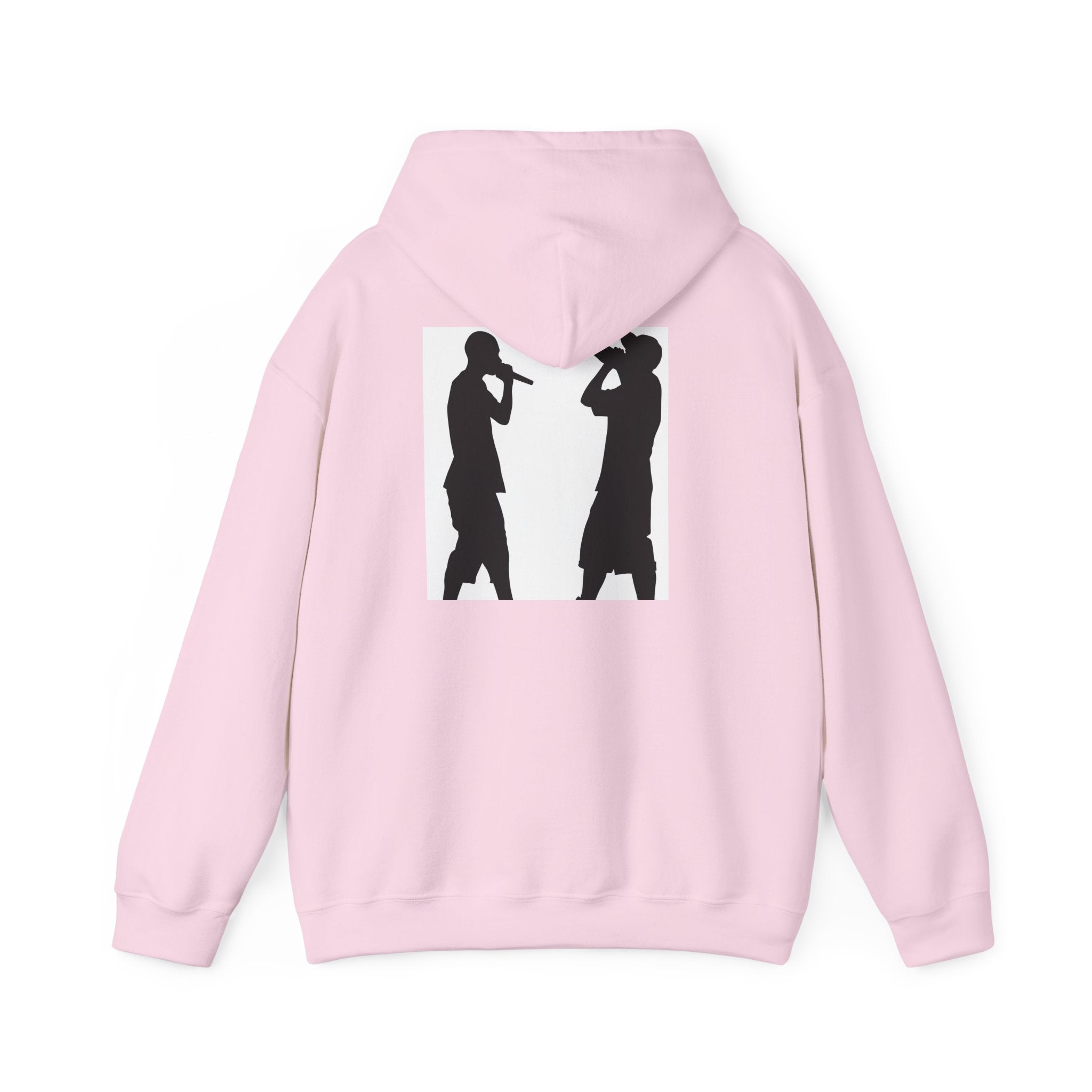 Rap Battle Silhouette Hoodie – Hip Hop MC Microphone Streetwear