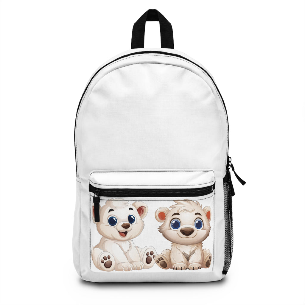 Cute Polar Bear Cubs Backpack — Kids Animal School Bag
