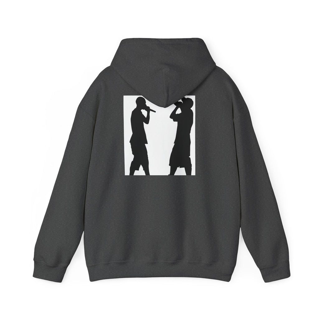 Rap Battle Silhouette Hoodie – Hip Hop MC Microphone Streetwear