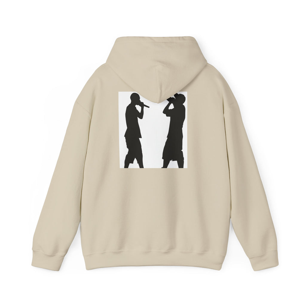 Rap Battle Silhouette Hoodie – Hip Hop MC Microphone Streetwear