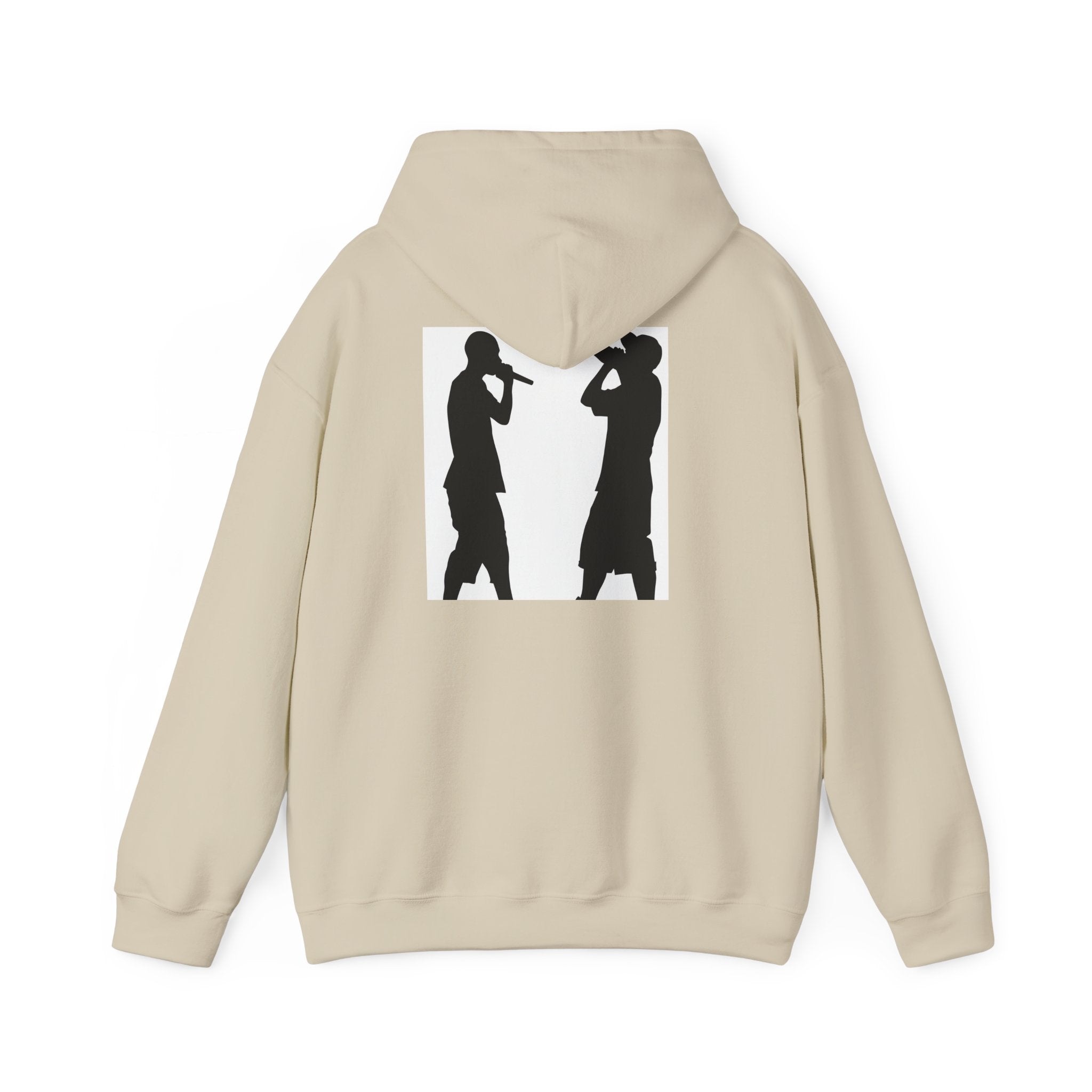 Rap Battle Silhouette Hoodie – Hip Hop MC Microphone Streetwear