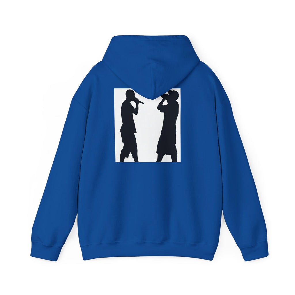 Rap Battle Silhouette Hoodie – Hip Hop MC Microphone Streetwear
