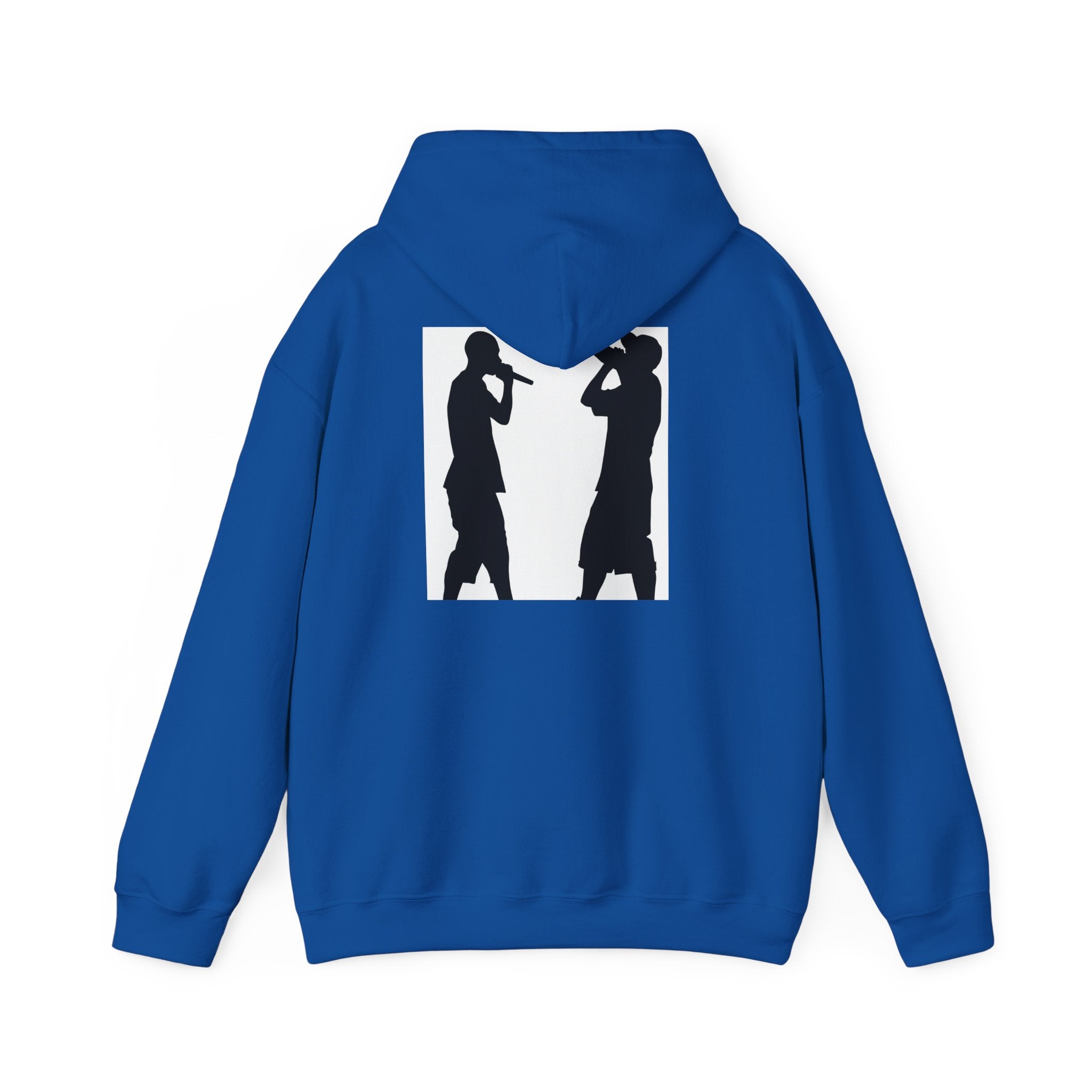 Rap Battle Silhouette Hoodie – Hip Hop MC Microphone Streetwear