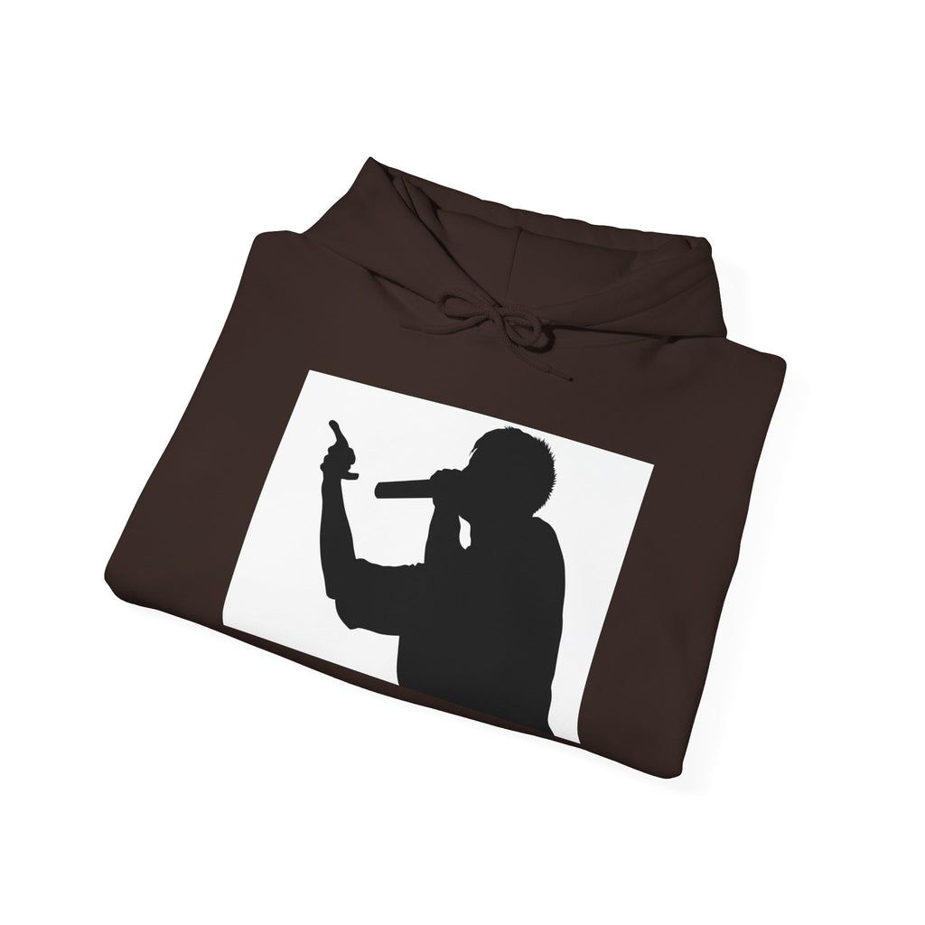 Rap Battle Silhouette Hoodie – Hip Hop MC Microphone Streetwear