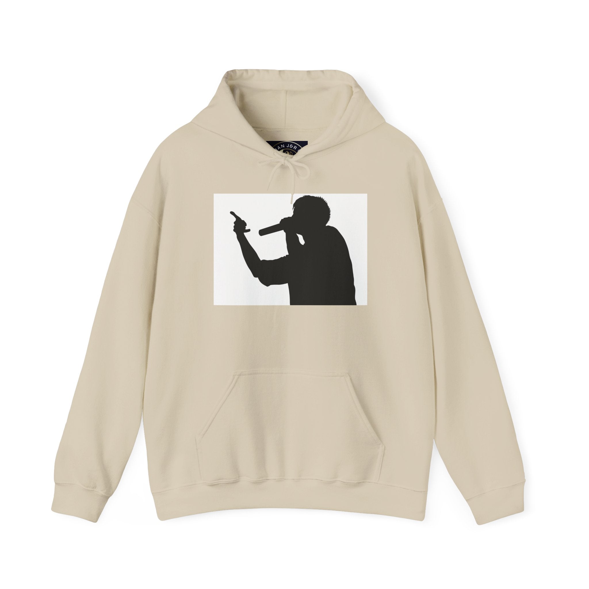 Rap Battle Silhouette Hoodie – Hip Hop MC Microphone Streetwear