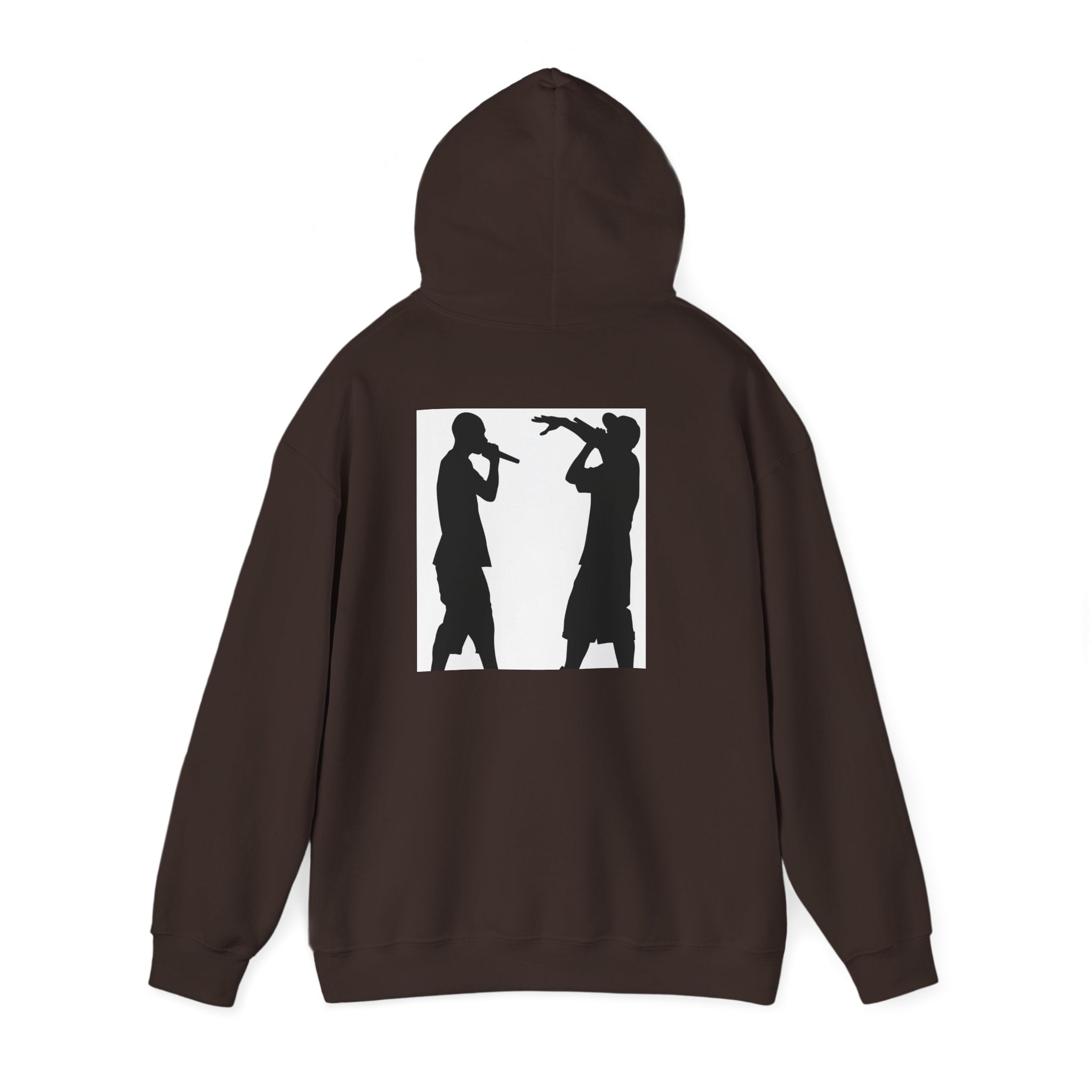 Rap Battle Silhouette Hoodie – Hip Hop MC Microphone Streetwear
