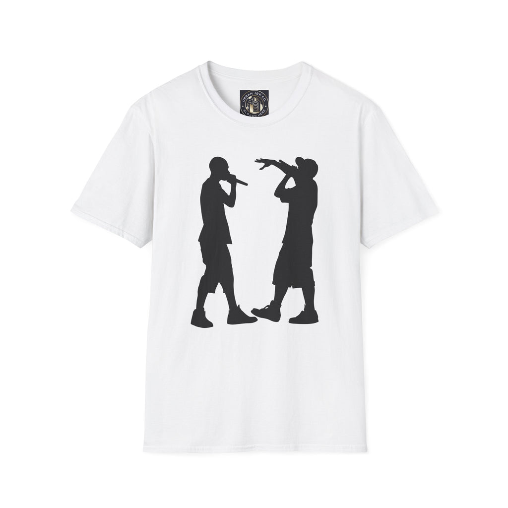 Rap Battle Silhouette T-Shirt — Hip Hop MC Microphone Tee