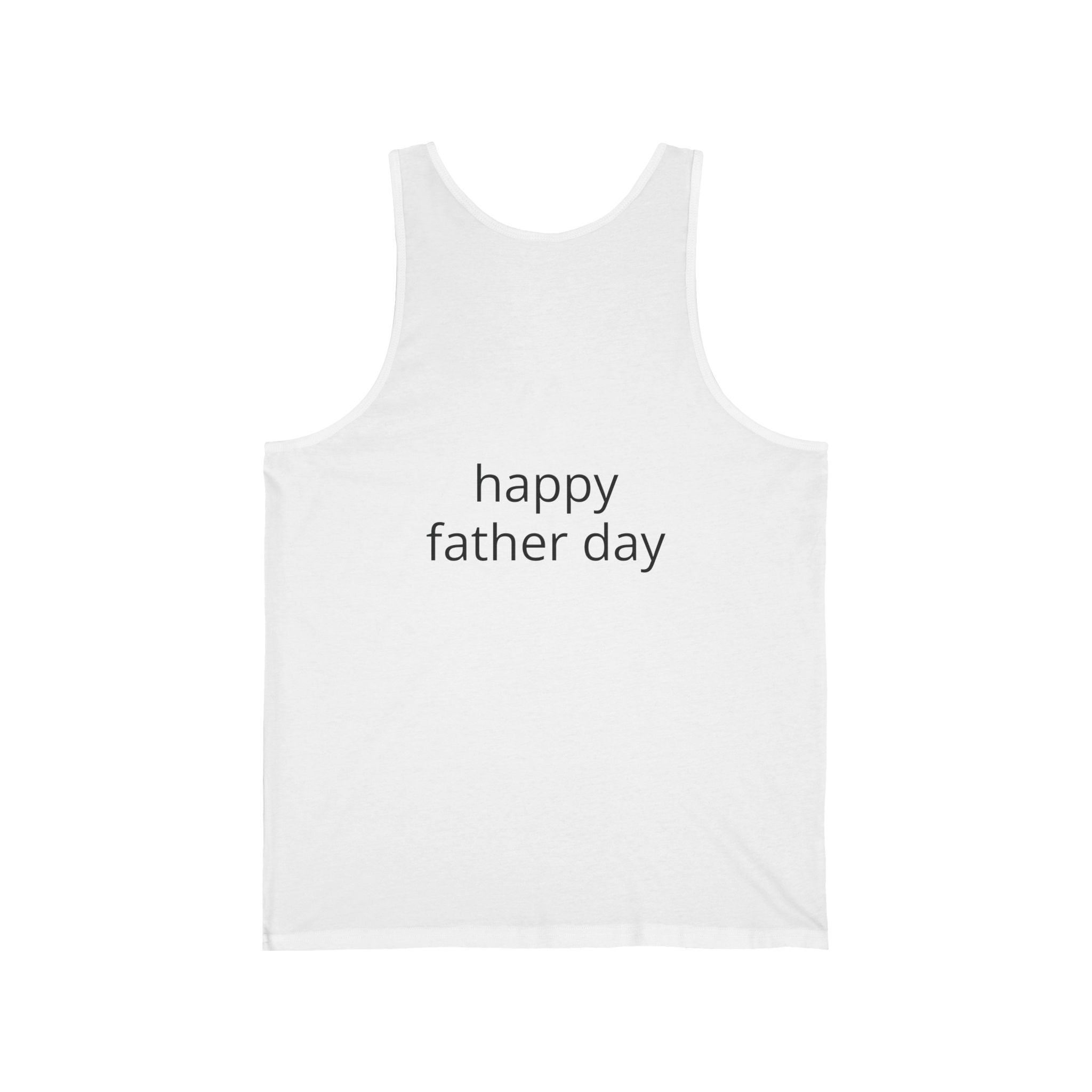 Happy Father's Day Tank Top — Father and Child Illustration