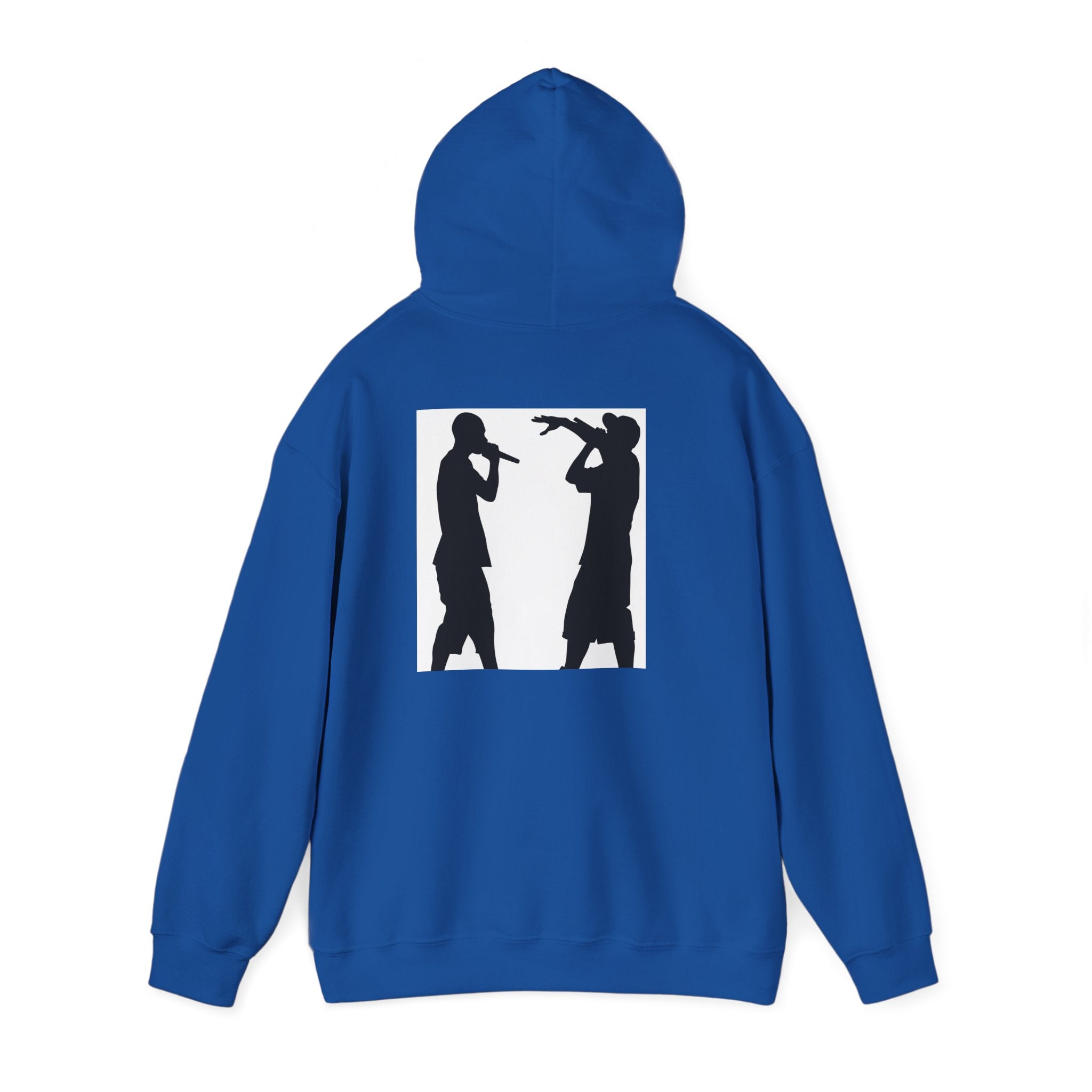 Rap Battle Silhouette Hoodie – Hip Hop MC Microphone Streetwear