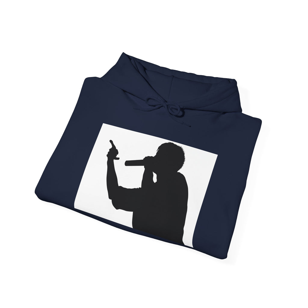 Rap Battle Silhouette Hoodie – Hip Hop MC Microphone Streetwear