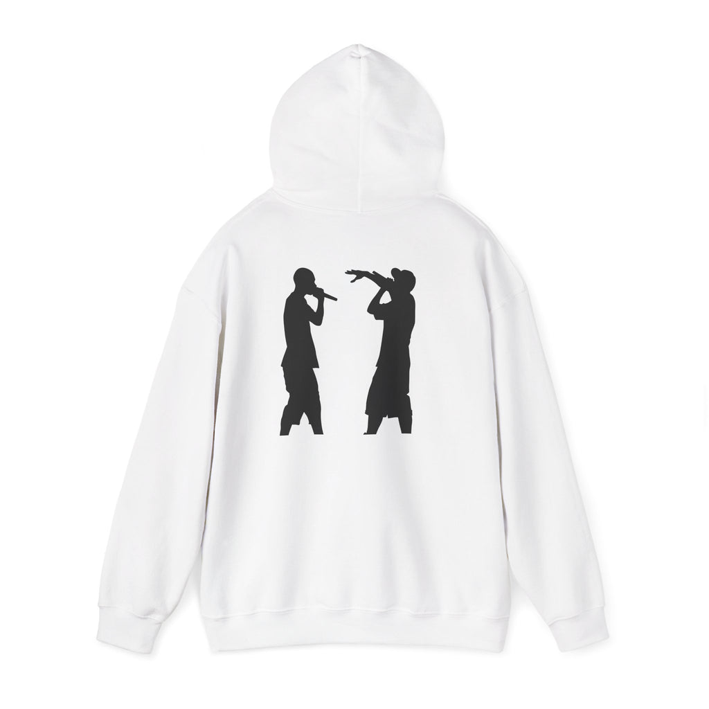 Rap Battle Silhouette Hoodie – Hip Hop MC Microphone Streetwear