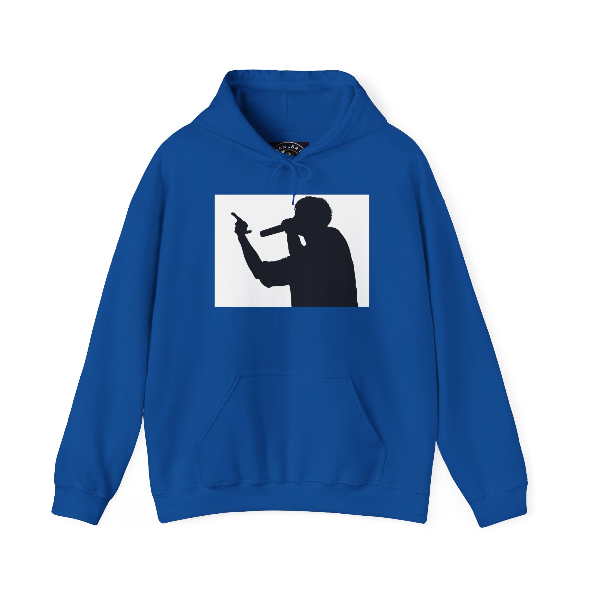 Rap Battle Silhouette Hoodie – Hip Hop MC Microphone Streetwear