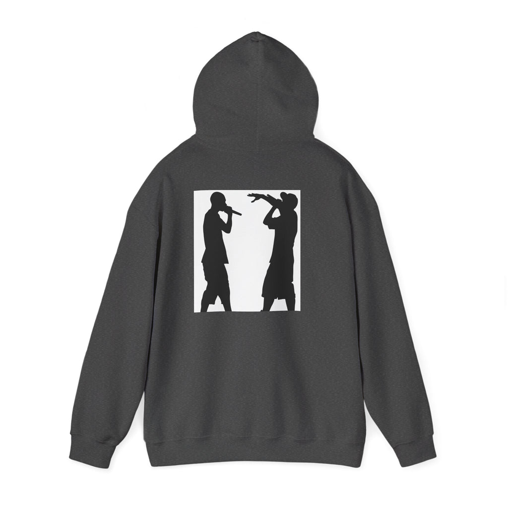 Rap Battle Silhouette Hoodie – Hip Hop MC Microphone Streetwear