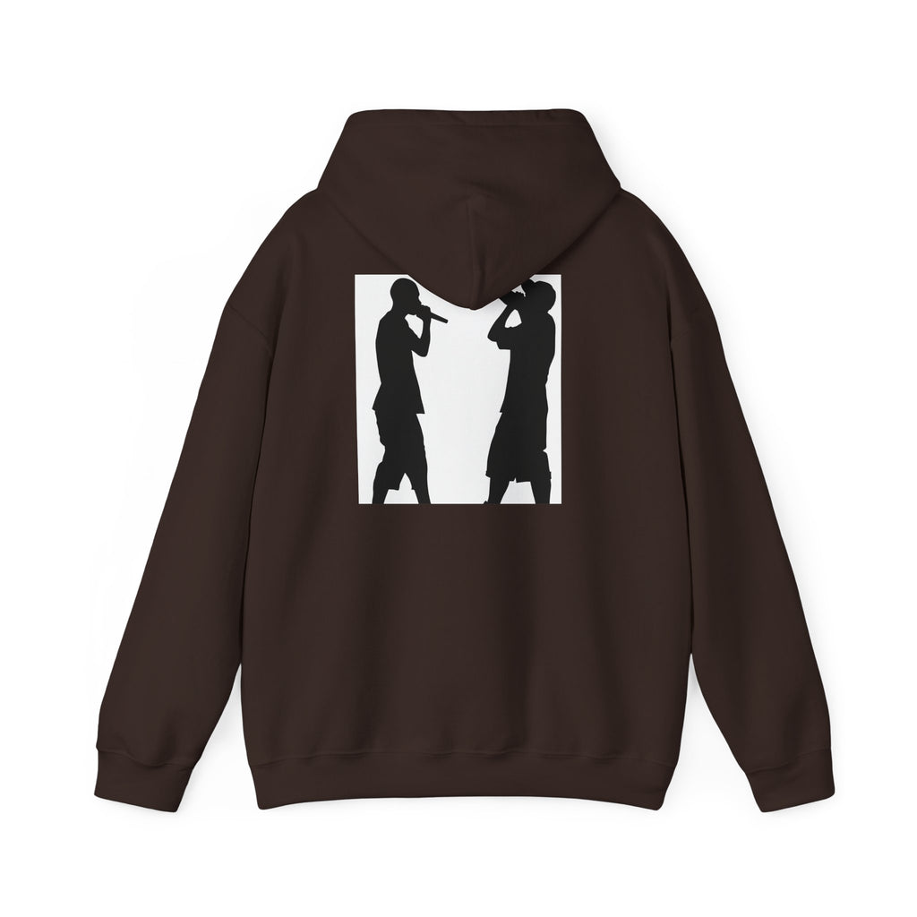 Rap Battle Silhouette Hoodie – Hip Hop MC Microphone Streetwear