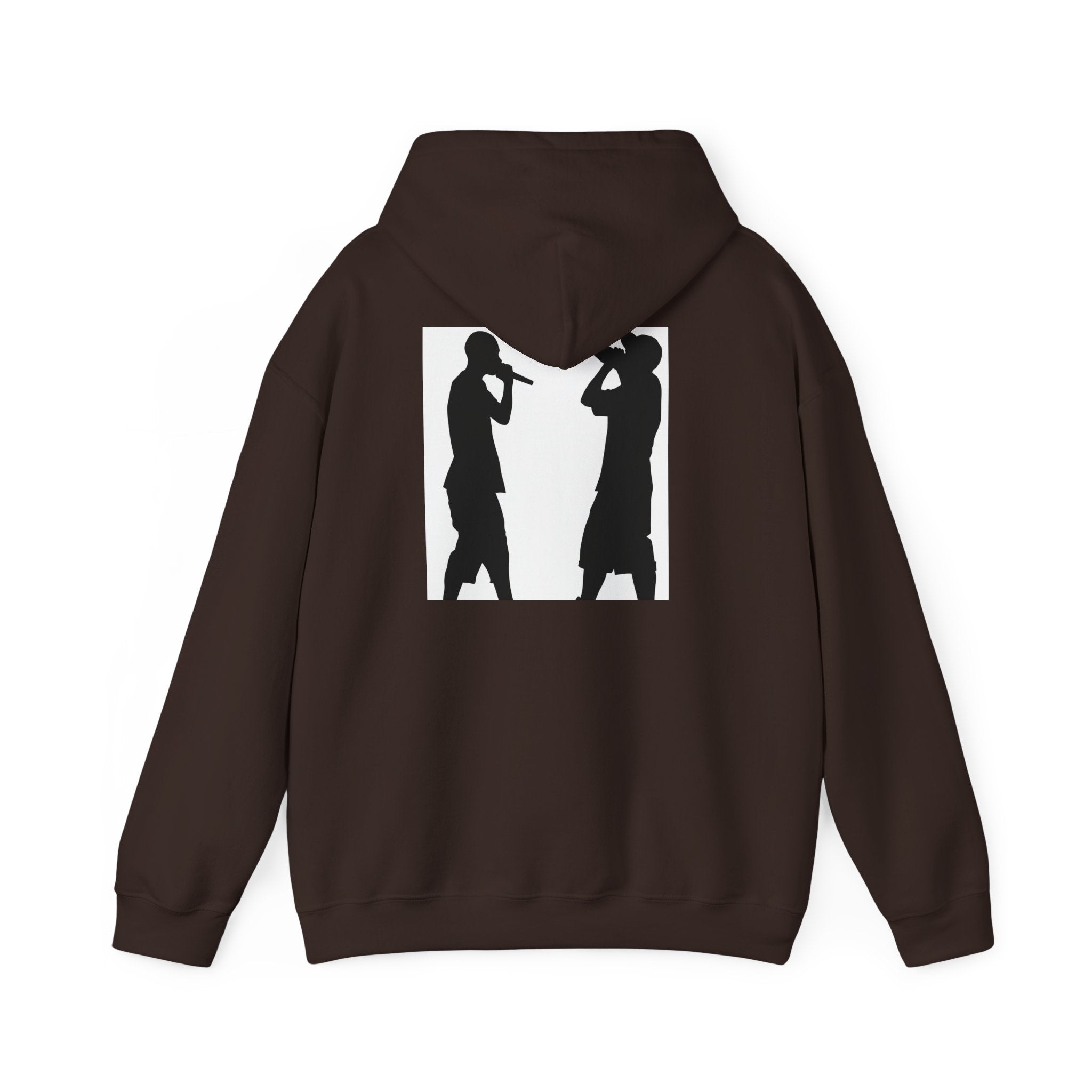 Rap Battle Silhouette Hoodie – Hip Hop MC Microphone Streetwear