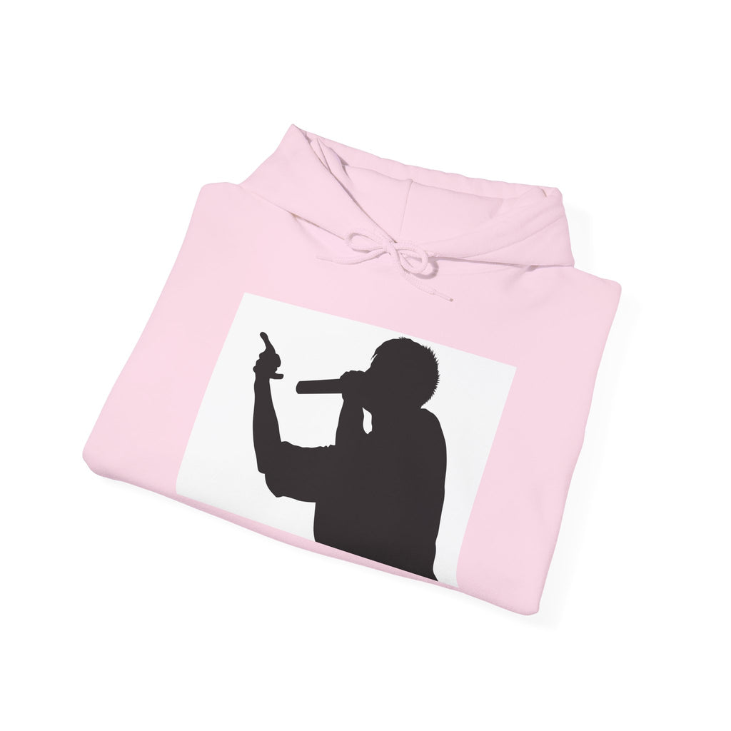 Rap Battle Silhouette Hoodie – Hip Hop MC Microphone Streetwear