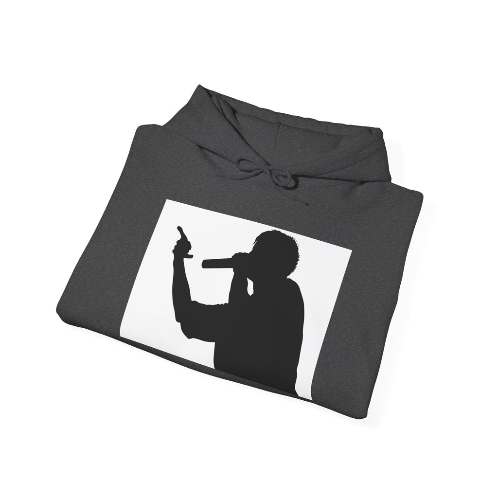Rap Battle Silhouette Hoodie – Hip Hop MC Microphone Streetwear