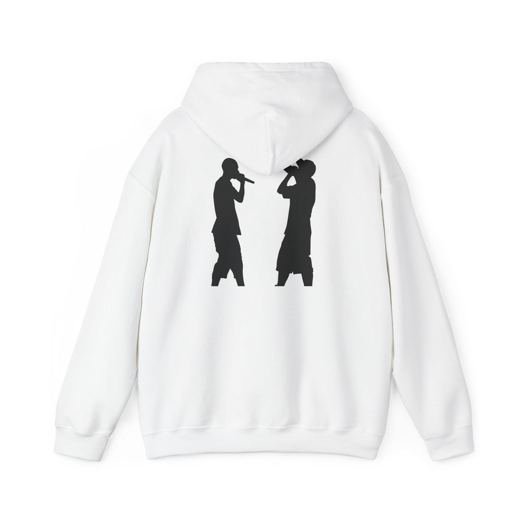 Rap Battle Silhouette Hoodie – Hip Hop MC Microphone Streetwear