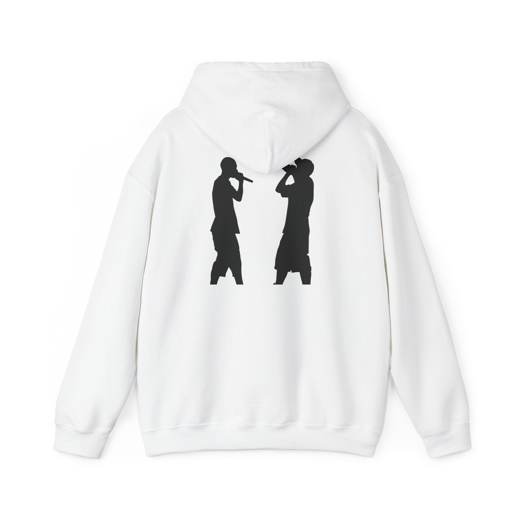 Rap Battle Silhouette Hoodie – Hip Hop MC Microphone Streetwear