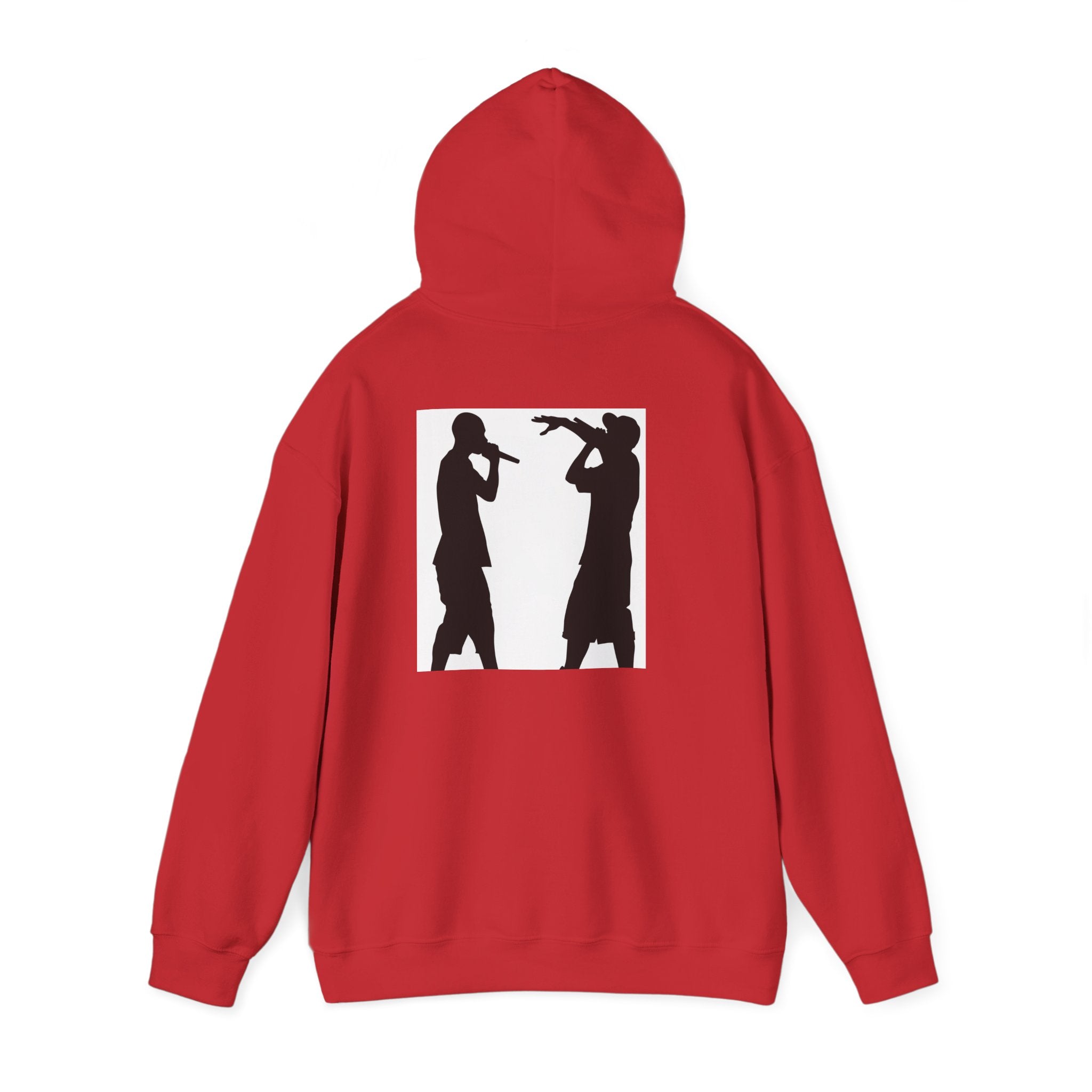 Rap Battle Silhouette Hoodie – Hip Hop MC Microphone Streetwear