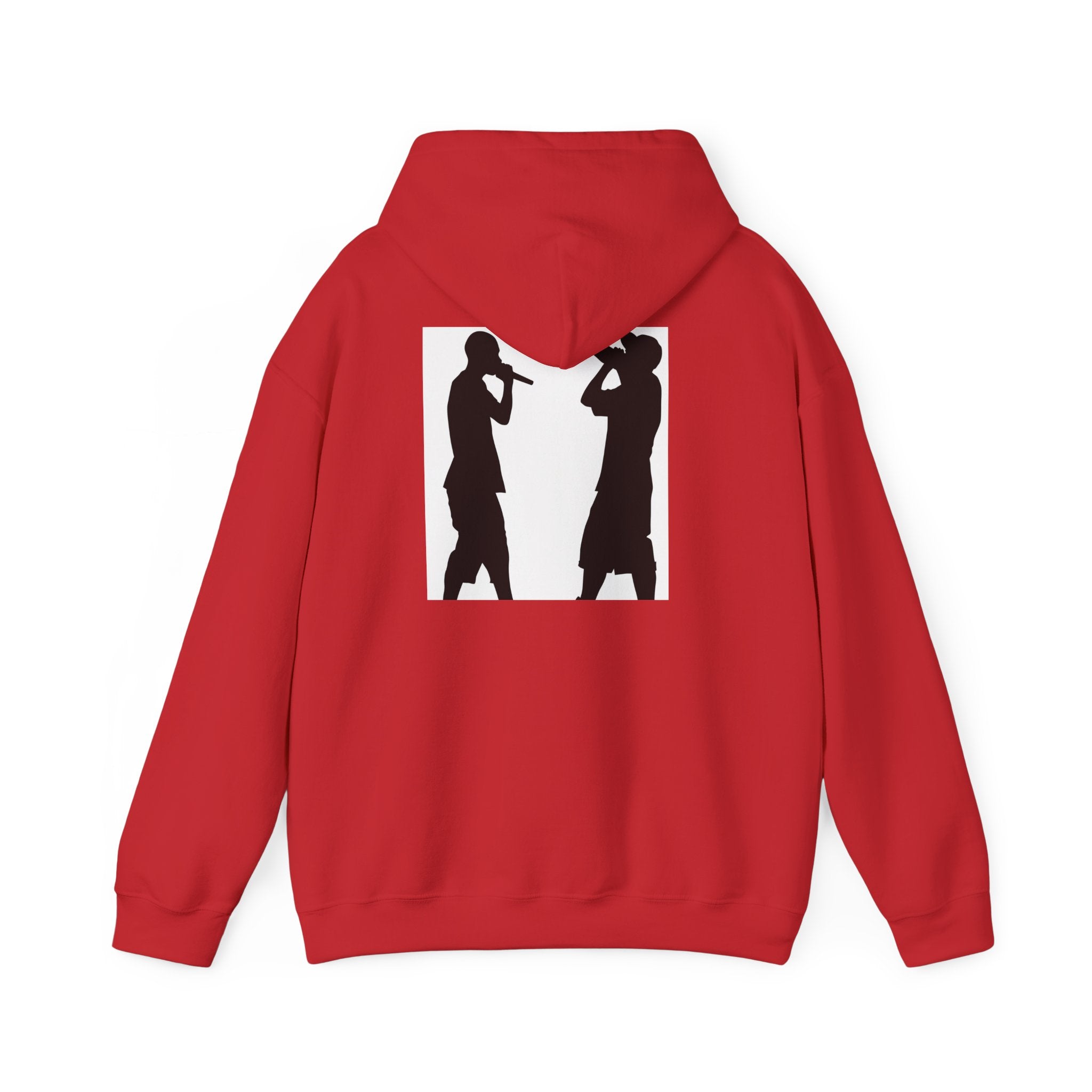 Rap Battle Silhouette Hoodie – Hip Hop MC Microphone Streetwear