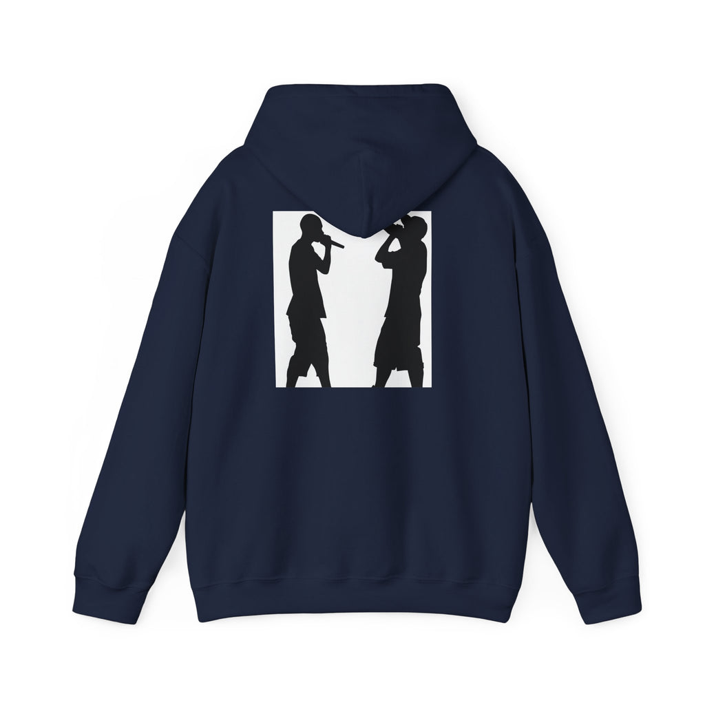 Rap Battle Silhouette Hoodie – Hip Hop MC Microphone Streetwear