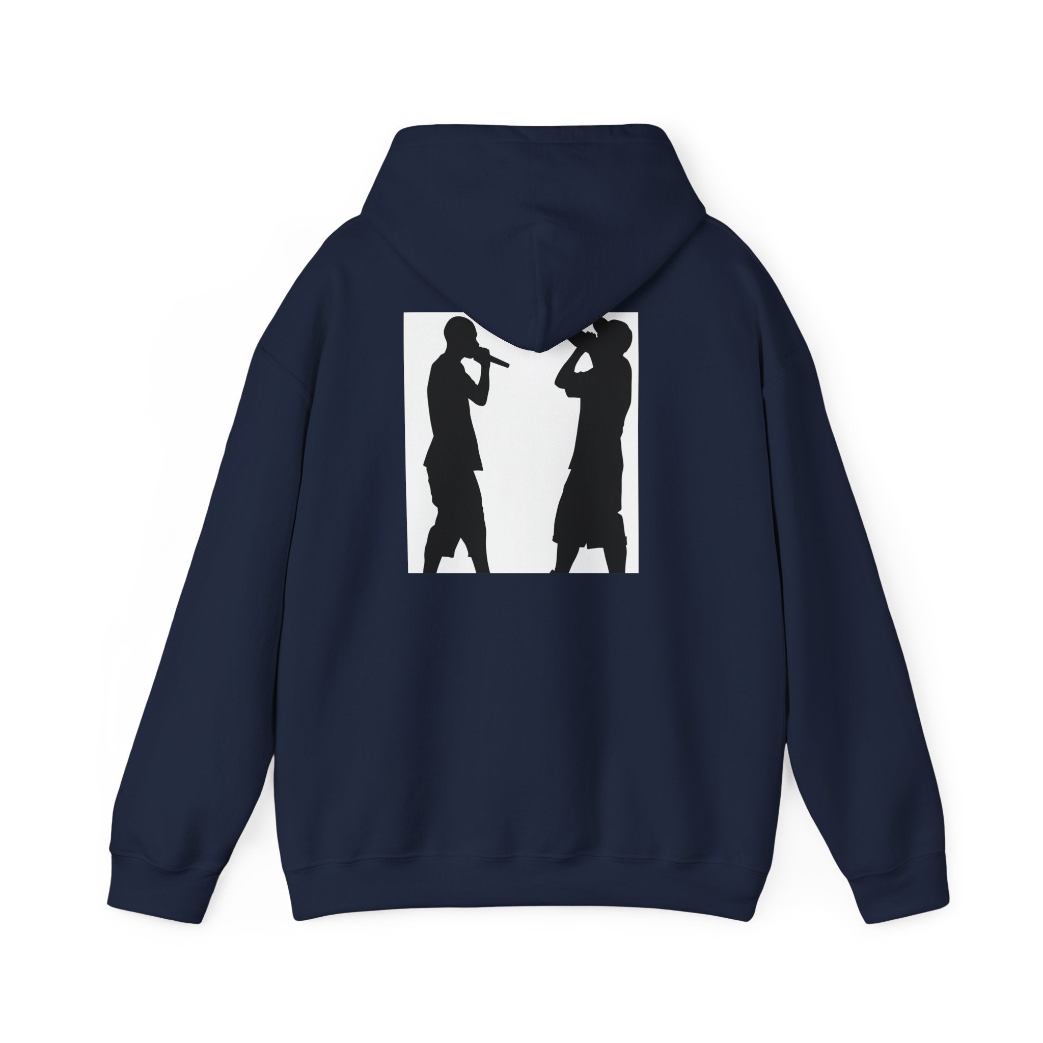 Rap Battle Silhouette Hoodie – Hip Hop MC Microphone Streetwear