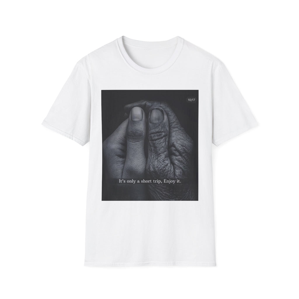 Short Trip Photo Tee — "It's only a short trip. Enjoy it."