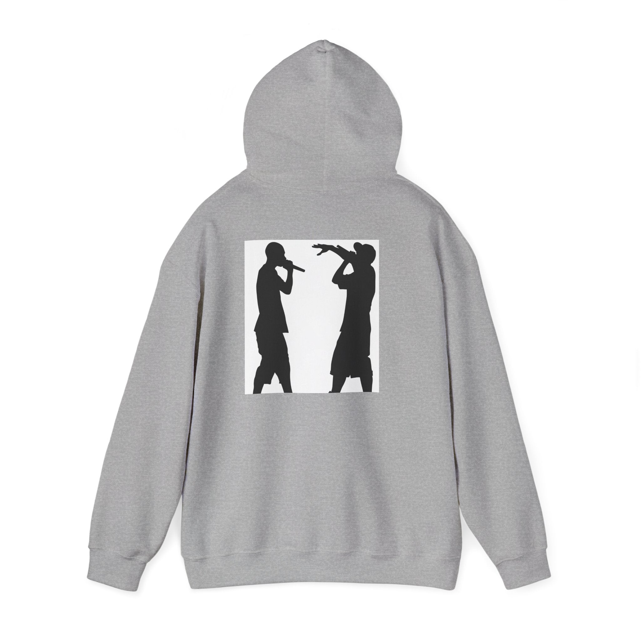 Rap Battle Silhouette Hoodie – Hip Hop MC Microphone Streetwear