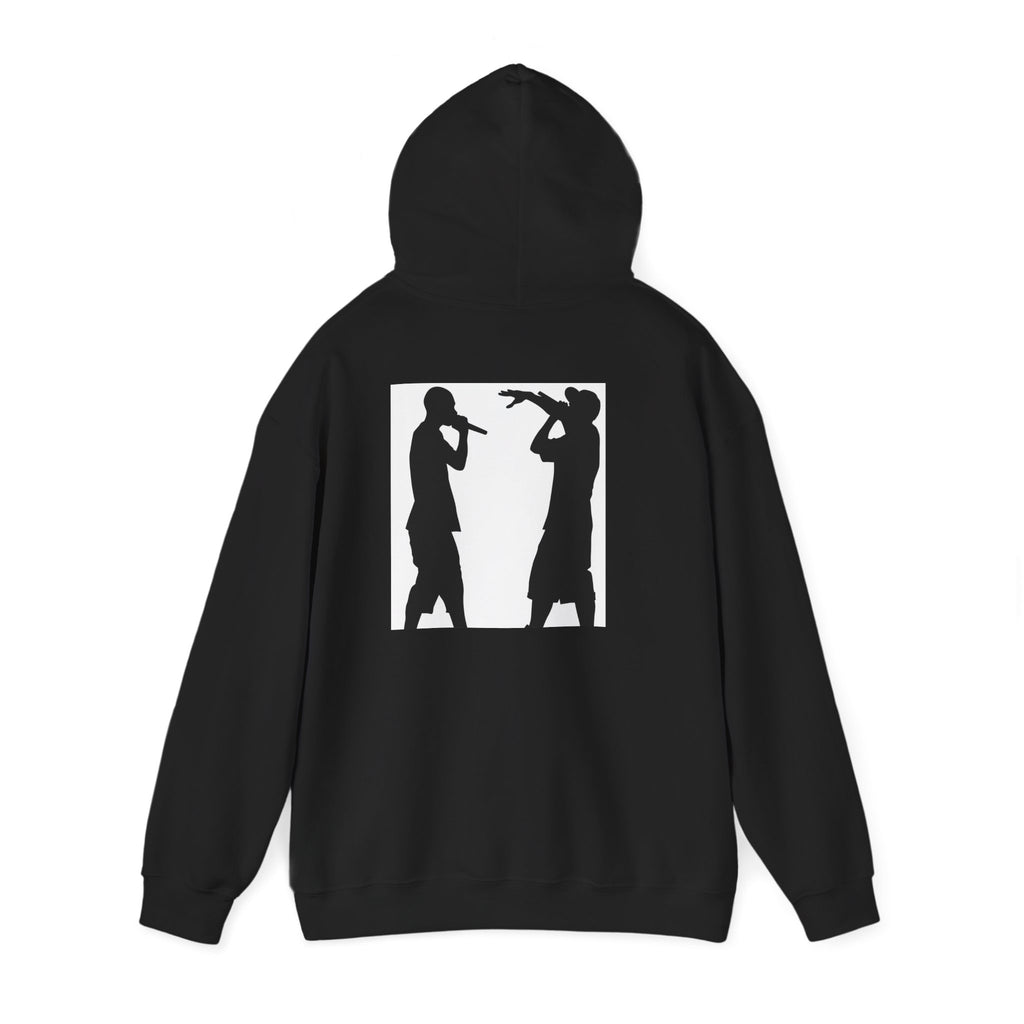 Rap Battle Silhouette Hoodie – Hip Hop MC Microphone Streetwear