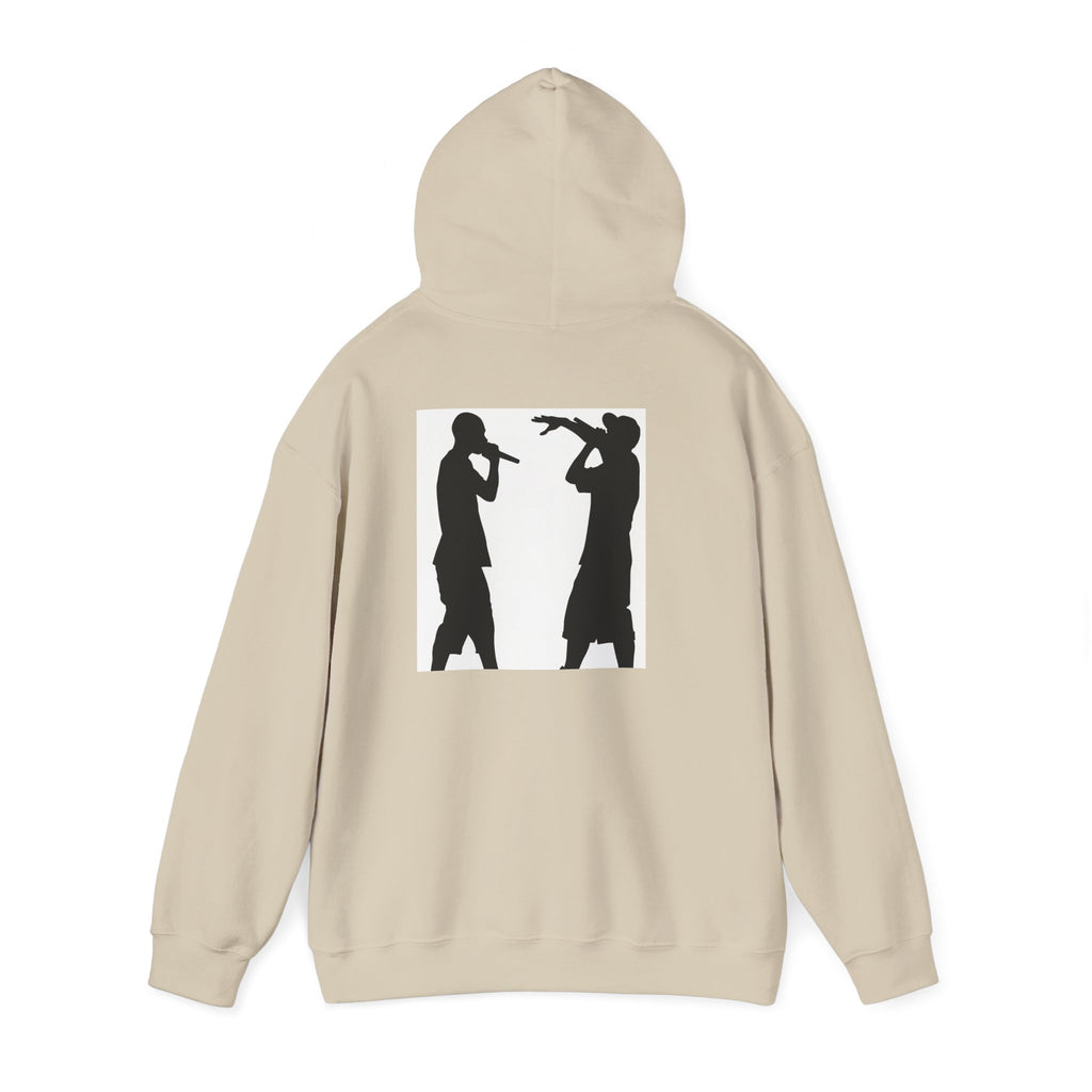 Rap Battle Silhouette Hoodie – Hip Hop MC Microphone Streetwear