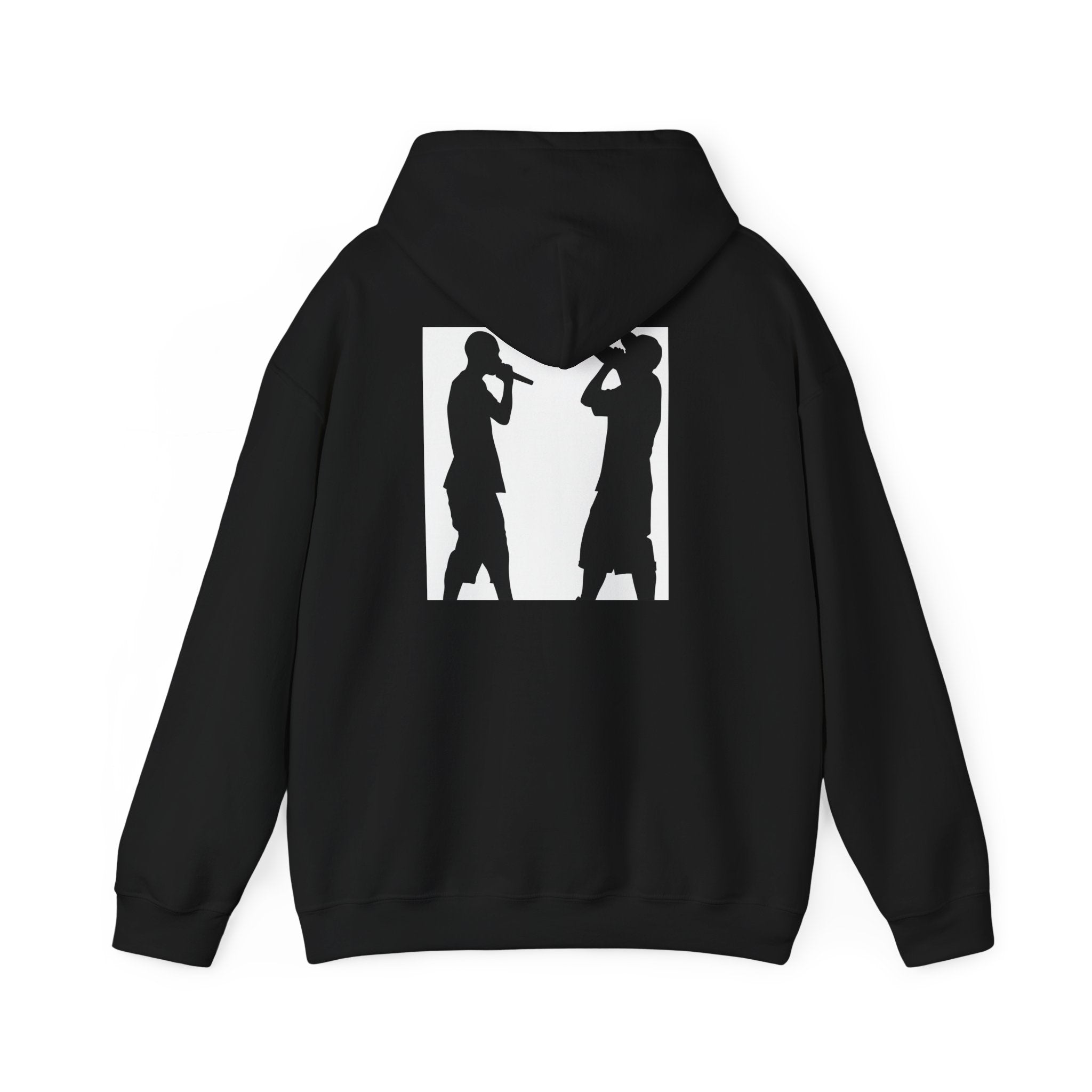 Rap Battle Silhouette Hoodie – Hip Hop MC Microphone Streetwear