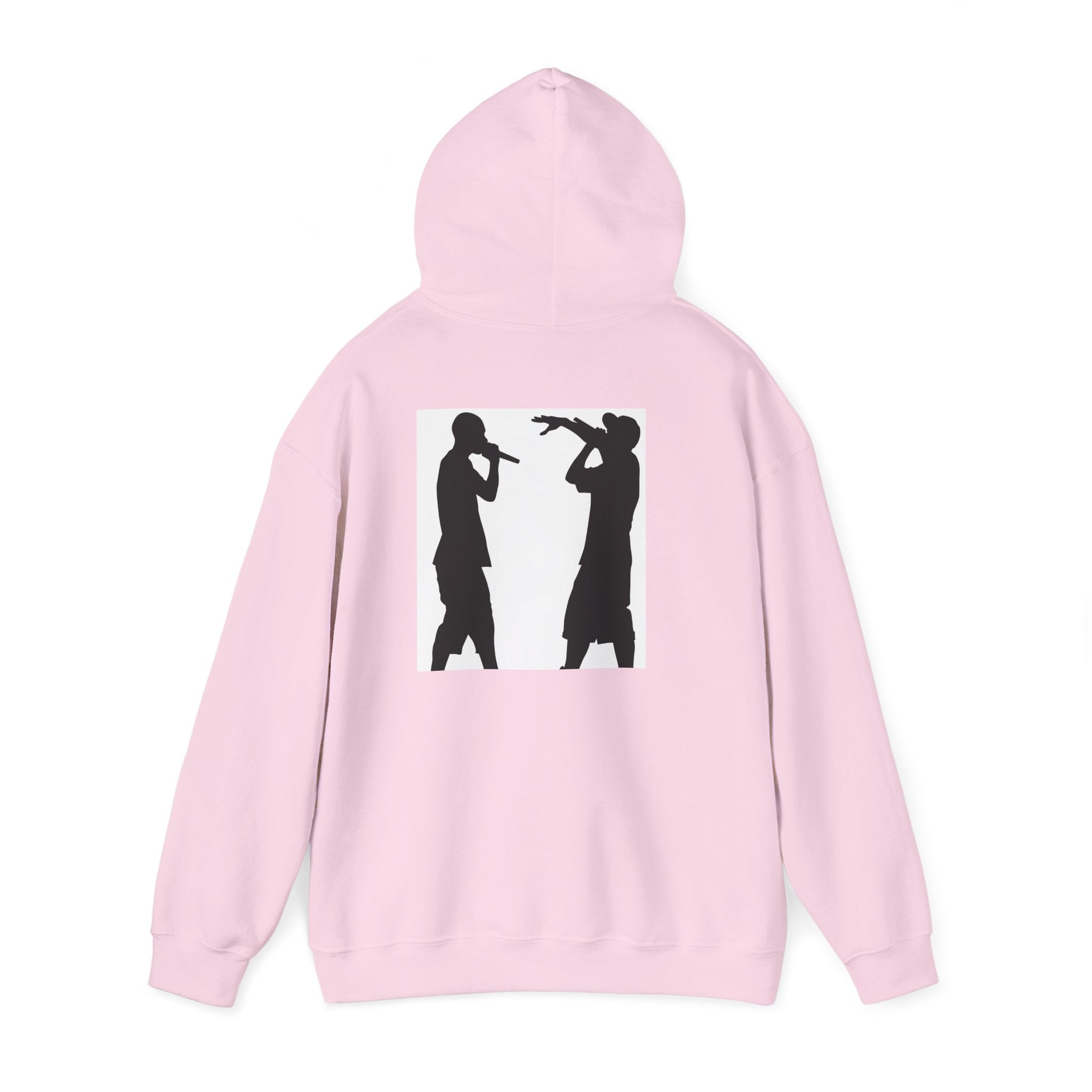 Rap Battle Silhouette Hoodie – Hip Hop MC Microphone Streetwear