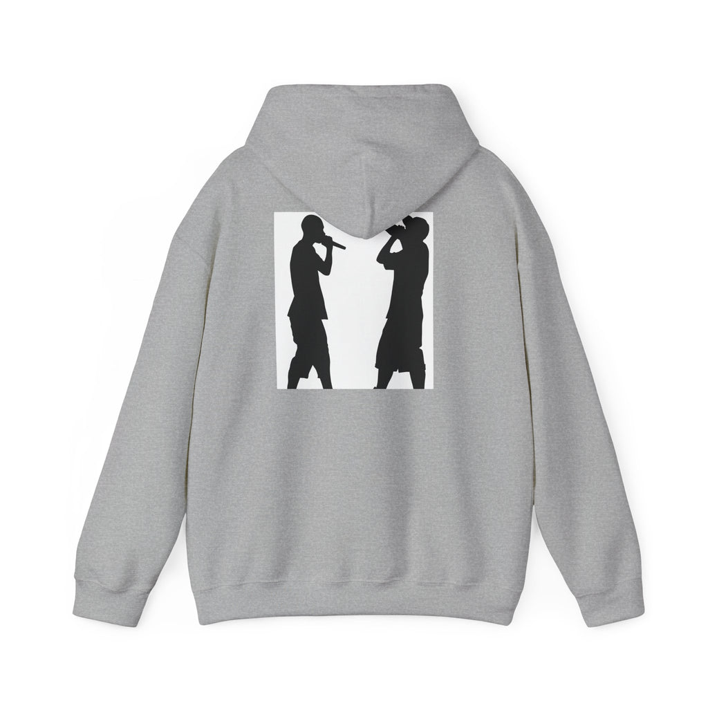 Rap Battle Silhouette Hoodie – Hip Hop MC Microphone Streetwear