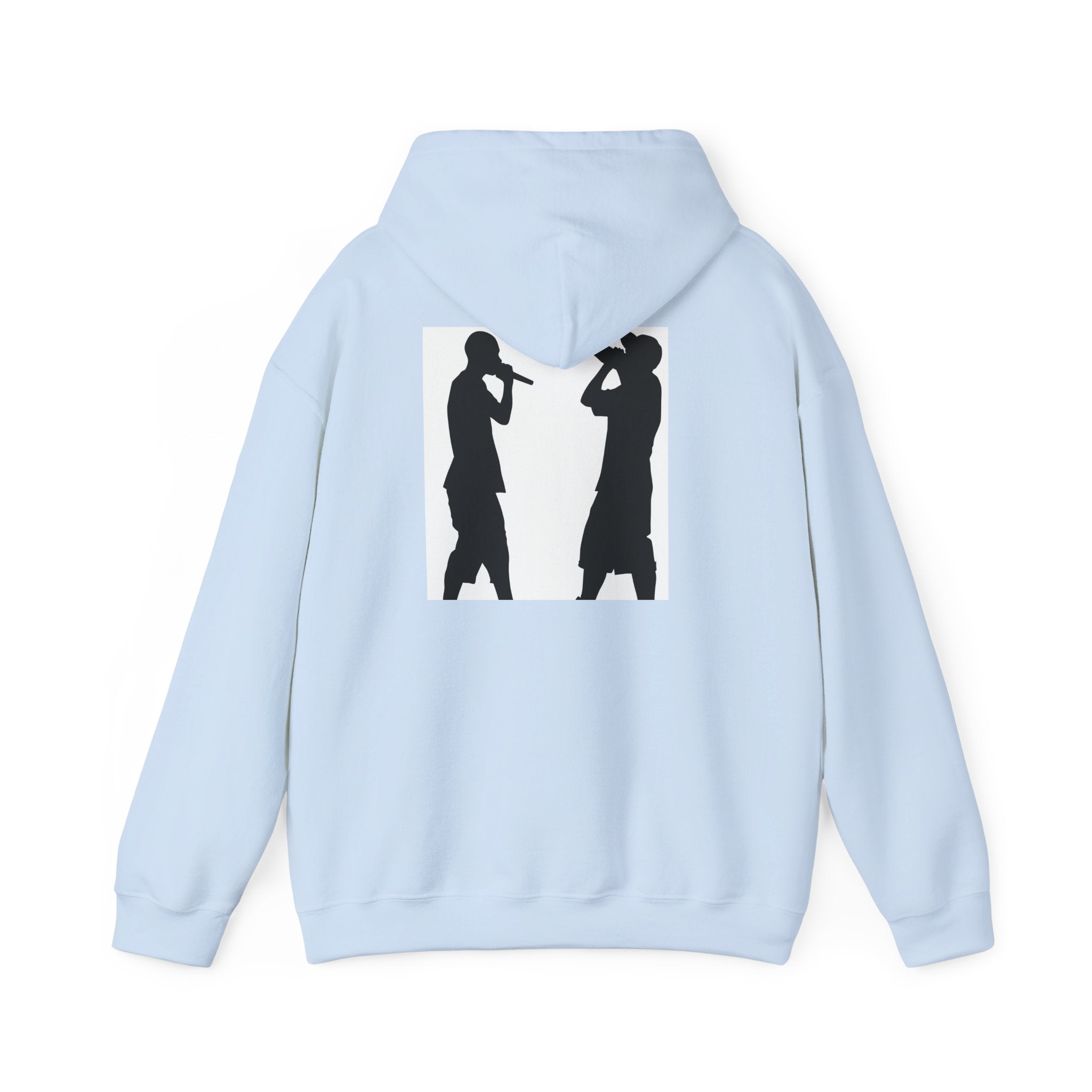 Rap Battle Silhouette Hoodie – Hip Hop MC Microphone Streetwear