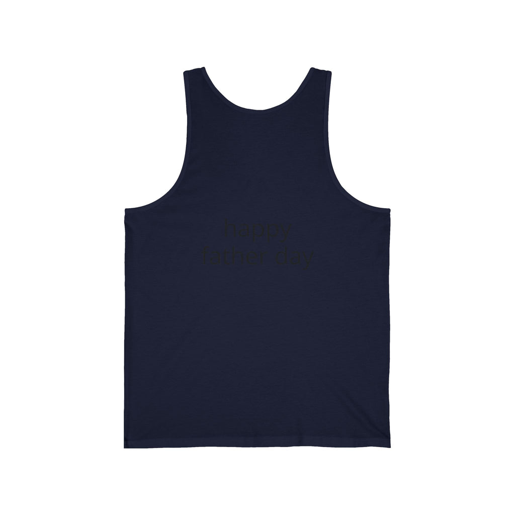 Happy Father's Day Tank Top — Father and Child Illustration