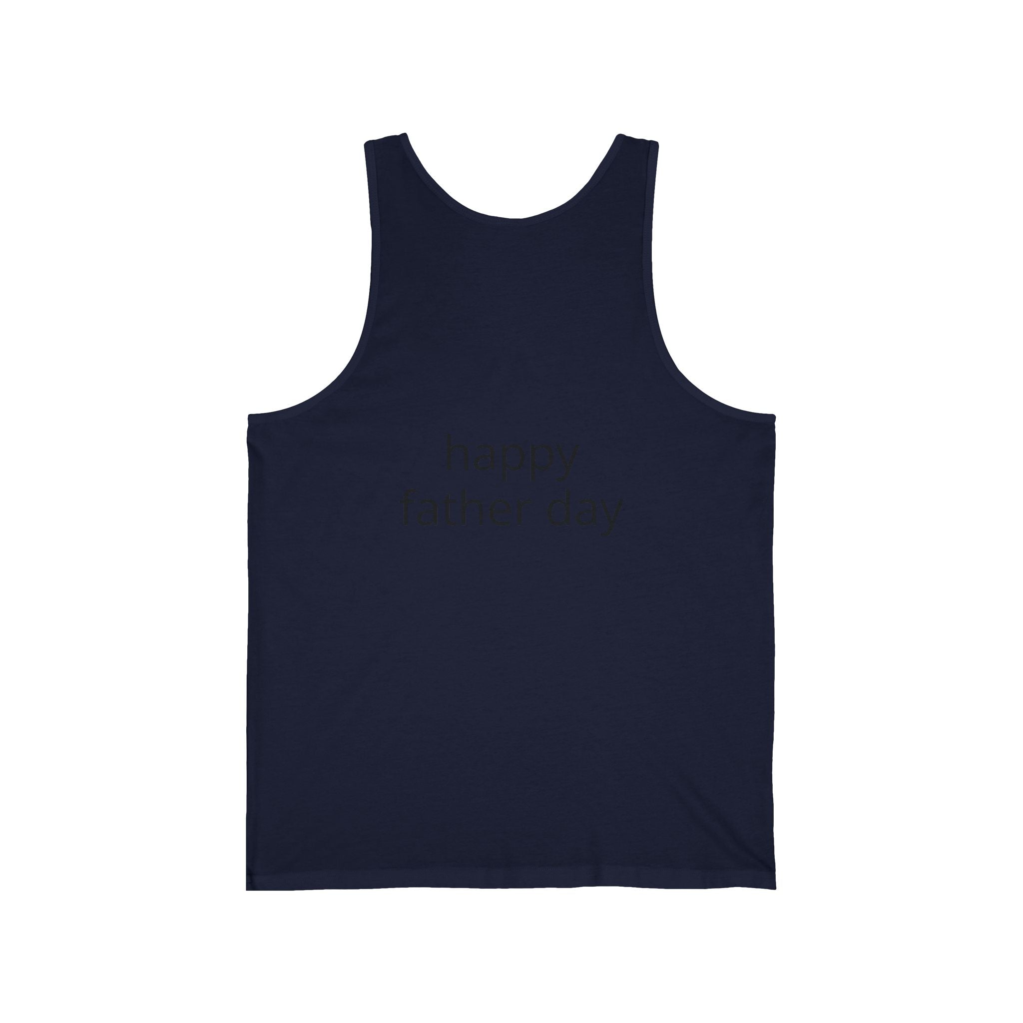 Happy Father's Day Tank Top — Father and Child Illustration
