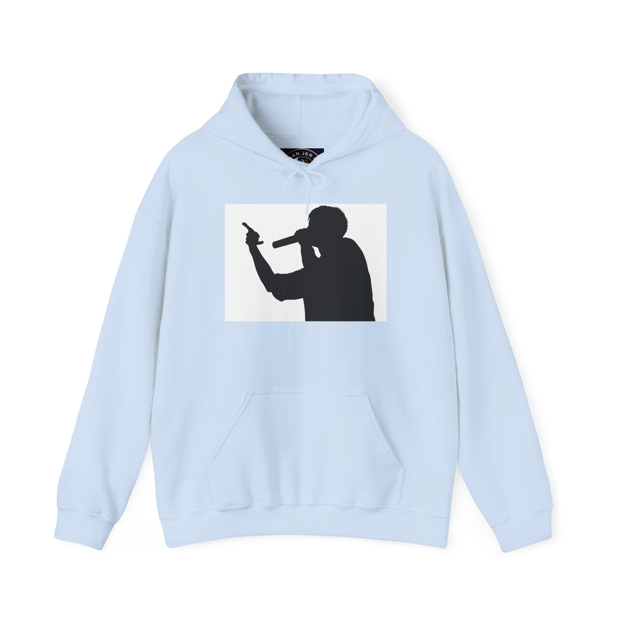 Rap Battle Silhouette Hoodie – Hip Hop MC Microphone Streetwear