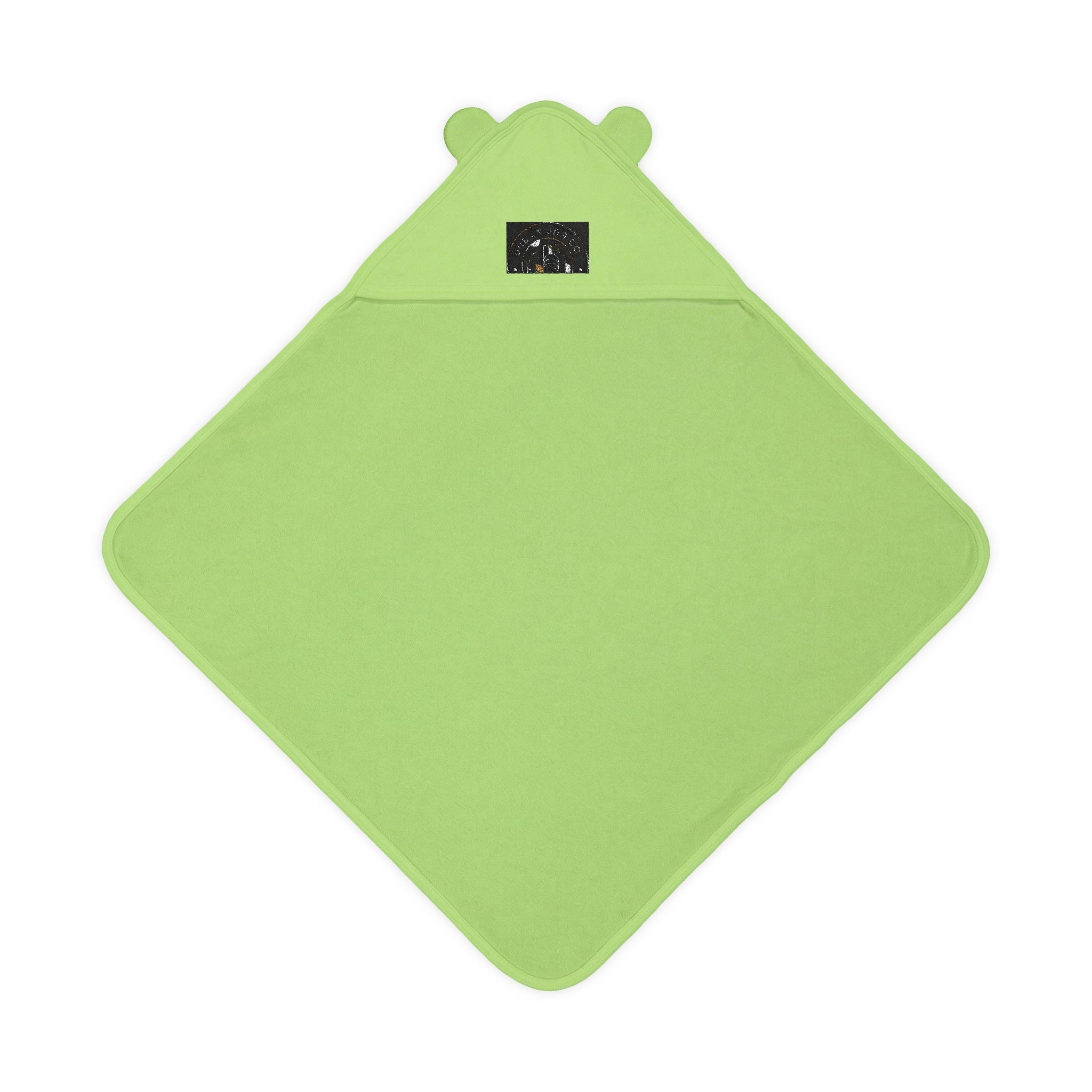 Embroidered Baby Hooded Towel with Ears — Soft Terry Hooded Bath Wrap